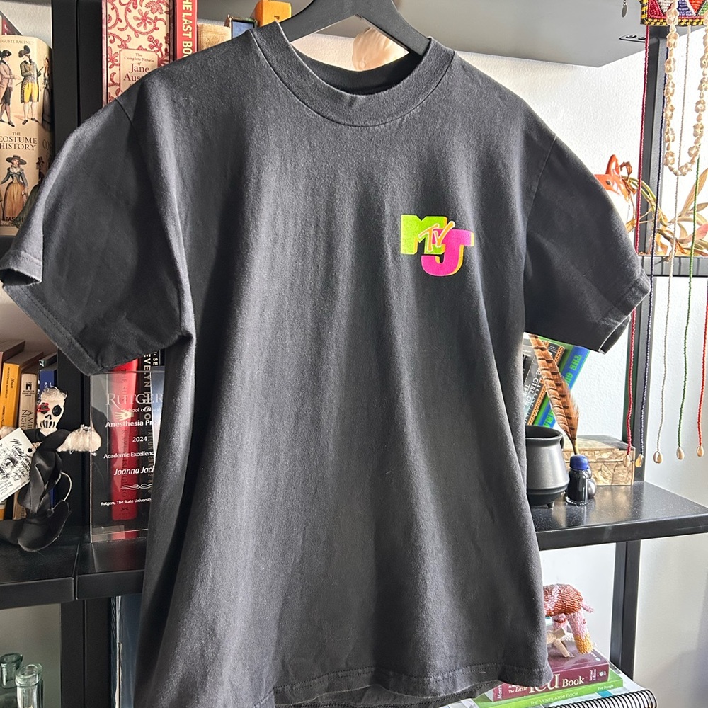 Vintage MTV Jams Stage Crew Shirt Medium 90’s Black Rare